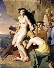 Famous Rock Paintings - Andromeda Chained to the Rock by the Nereids